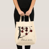H.A.S. 芸術の冬の赤の果実 トートバッグ (正面(商品))