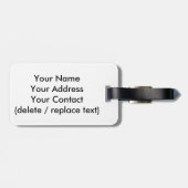 H.A.S. 芸術の荷物のラベル; イメージのcholla、宝石、羽 ラゲッジタグ (裏面横)