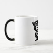 H Alphabet black butterfly モーフィングマグカップ (左)