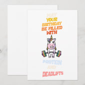 H appy birthdya card protein and deadlift lover  シーズンカード (正面/裏面)