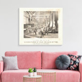 H.C.レディントン&カンパニーの建物インテリア キャンバスプリント (インサイチュ (リビング))