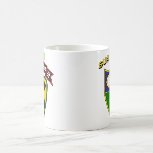 H Coの第75歩兵-レーンジャー-第1 Cav、ベトナム コーヒーマグカップ (中央)