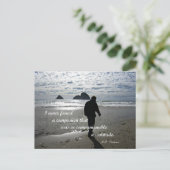 H.D.ソローによる孤独についての引用文 ポストカード (スタンド正面)