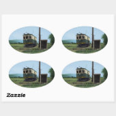 H&F鉄道貨物モーター#5ステッカー 楕円形シール (シート)