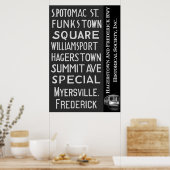 H&F鉄道転がの署名先ポスター ポスター (キッチン)