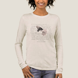 H.G. Alexandrによるロングスリーブ「優しく描かれた詩」 トライブレンドＴシャツ