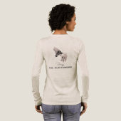 H.G. Alexandrによるロングスリーブ「優しく描かれた詩」 トライブレンドＴシャツ (背面全体)