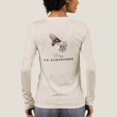 H.G. Alexandrによるロングスリーブ「優しく描かれた詩」 トライブレンドＴシャツ (背面)