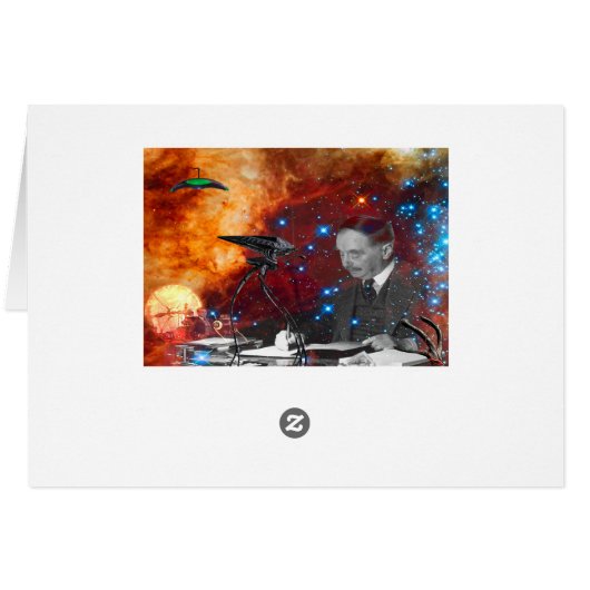 H.G.Wells Science Fiction Birthday Card (裏面横)