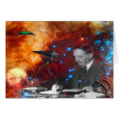 H.G.Wells Science Fiction Birthday Card (正面横)