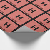 H - Habaneroのコショウ化学周期表 ラッピングペーパー (角)