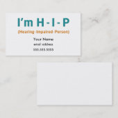 H-I-P IDカード 名刺 (正面/裏面)