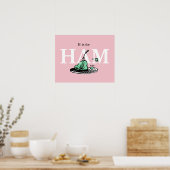 "H is for HAM" | Alphabet Design ポスター (キッチン)
