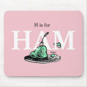 "H is for HAM" | Alphabet Design マウスパッド (正面)