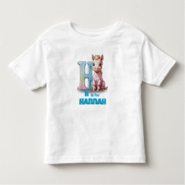 H is for Hannah – Custom Toddler Shirt トドラーTシャツ