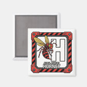 H is for Hornet – GTAスタイルABC学習マグネット マグネット (正面/裏面)