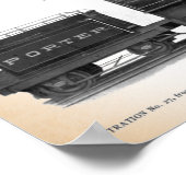 H Kポーター機関車カンパニークラスB-T4プリント ポスター (角)