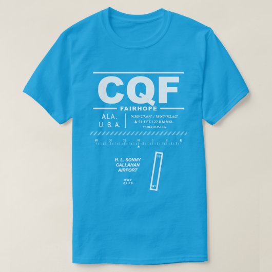 H. L.ソニーキャラハン空港CQF Tシャツ (デザイン正面)
