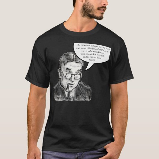 H.L. 立派な人のMencken Tシャツ (正面)