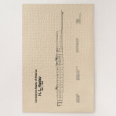 H. L. Hunley – 船舶設計図プランSD ジグソーパズル (縦)