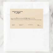 H. L. Hunley – 船舶設計図プランSD 長方形シール (バッグ)