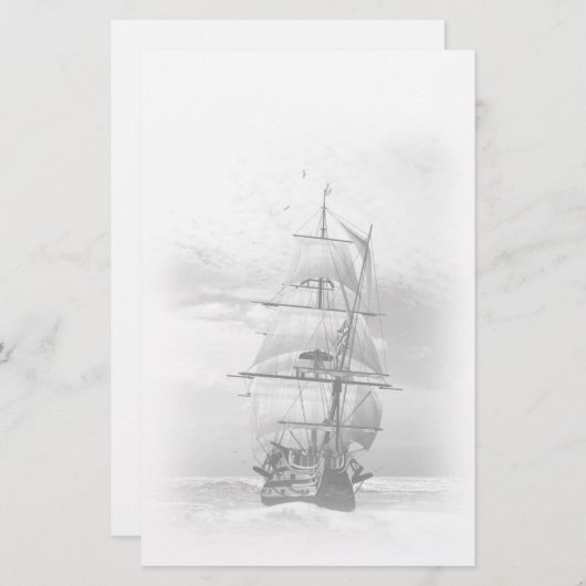 H M Sの勝利 便箋 (正面/裏面)