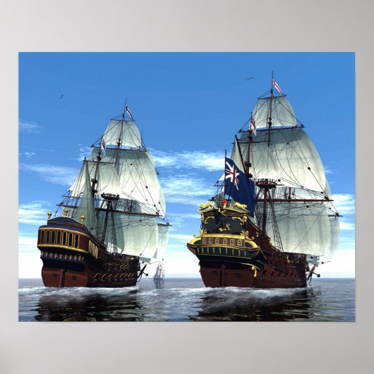 H M・Sプリンス・ウィリアムとエスコート ポスター (正面)