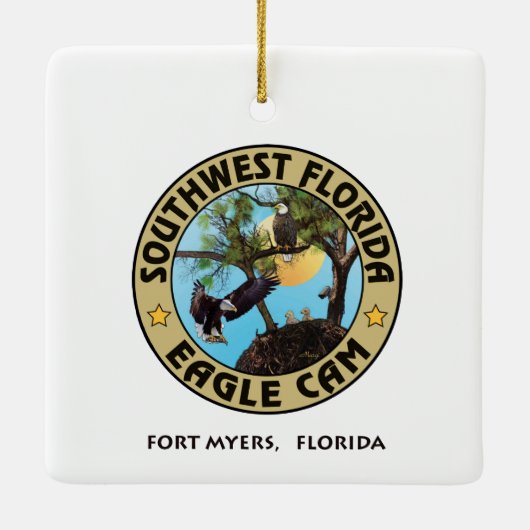 H&Oのロゴの休日のオーナメント セラミックオーナメント (裏面)