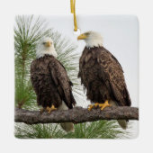 H&Oのロゴの休日のオーナメント セラミックオーナメント (正面)