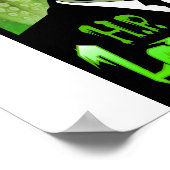 H.P.ラベクラフトポートレート(緑) ポスター (角)