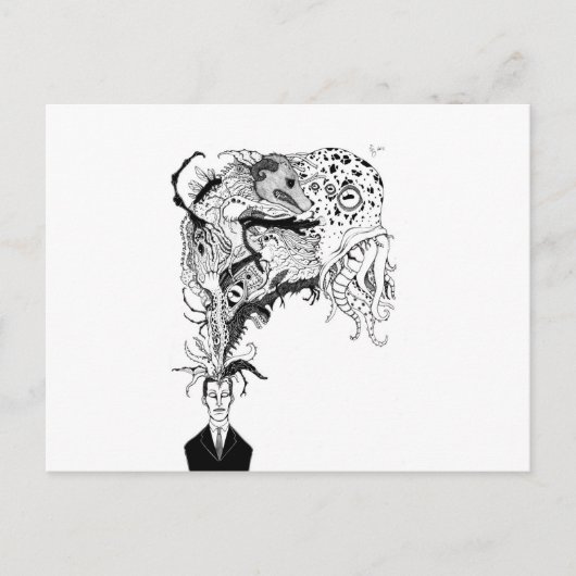 H.P.ラヴクラフトの怪物 ポストカード (正面)
