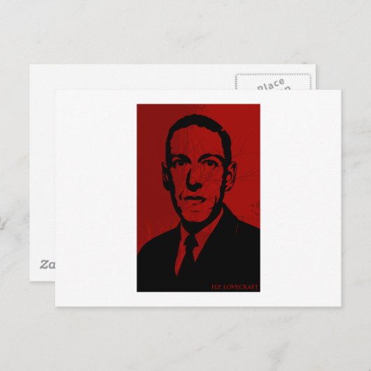 H・P・ラヴクラフトの肖像ポストカード ポストカード (正面/裏面)