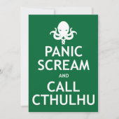 H.P.ロベクラフトパーティの招待状コールクチュル 招待状 (正面)