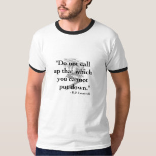 H.P. Lovecraftの引用文のワイシャツ Tシャツ