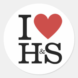 H&S❤️健康・安全スタッフのカスタム ラウンドシール