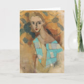 H.SchjerfbeckのEydtkuhneの少女 カード (正面)