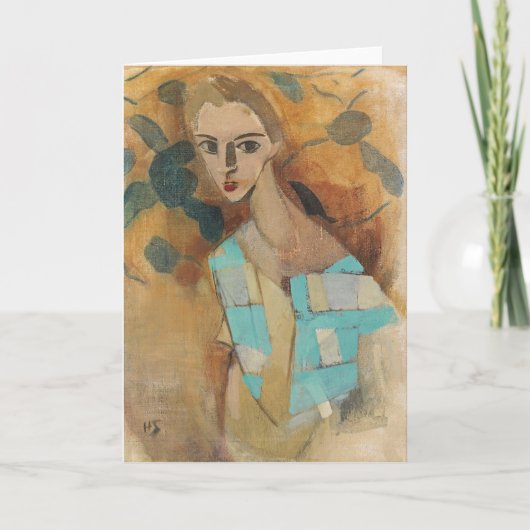 H.SchjerfbeckのEydtkuhneの少女 カード (正面)