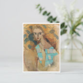 H.SchjerfbeckのEydtkuhneの少女 ポストカード (スタンド正面)