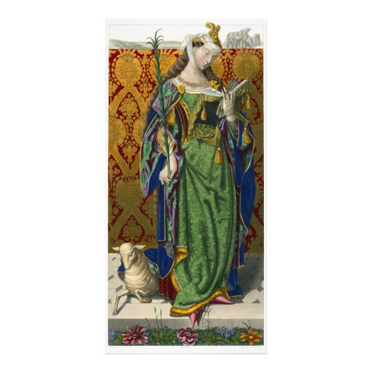 H Shawによる手彩色版木、銅版、版画のSt Agnes フォトプリント (正面)