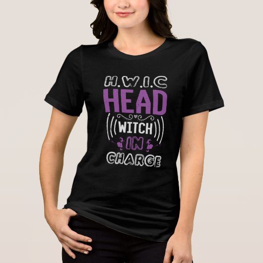 H.W.I.C.(担当の魔女の頭) トライブレンドTシャツ (正面)