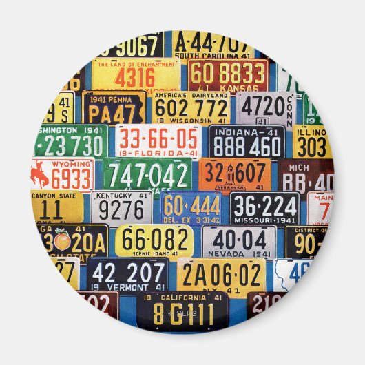 H. Wilson Smithによるライセンスプレート マグネット (正面)