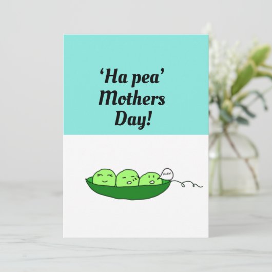 Haのエンドウ豆の母の日! カード (スタンド正面)
