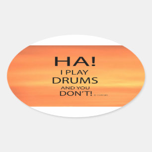 Ha Drums Ovalステッカー 楕円形シール