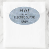Ha Electric Guitarオーバルシール 楕円形シール (バッグ)