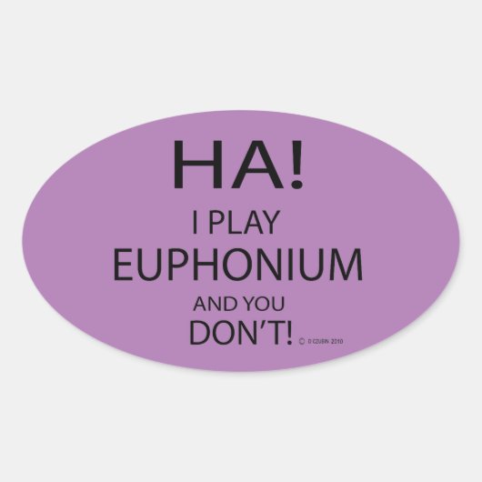 Ha Euphoniumオーバルシール 楕円形シール (正面)