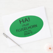 Ha Flugelhornオーバルシール 楕円形シール (封筒)