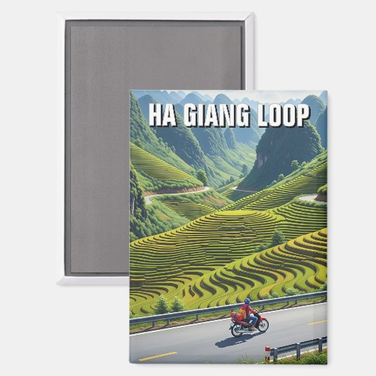 Ha Giang Loop Vietnam Travel マグネット (正面/裏面)