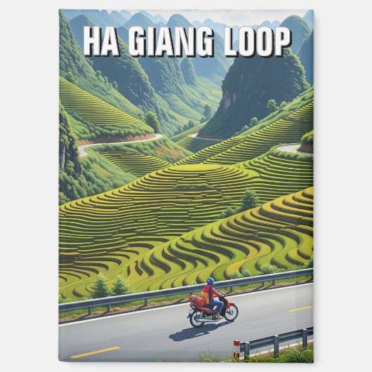 Ha Giang Loop Vietnam Travel マグネット (正面)