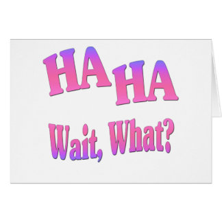 Ha Haの…待ち時間、何か。