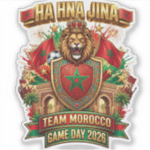 🇲🇦 HA HNA JINA モロッコ代表戦2026  シール (正面)
